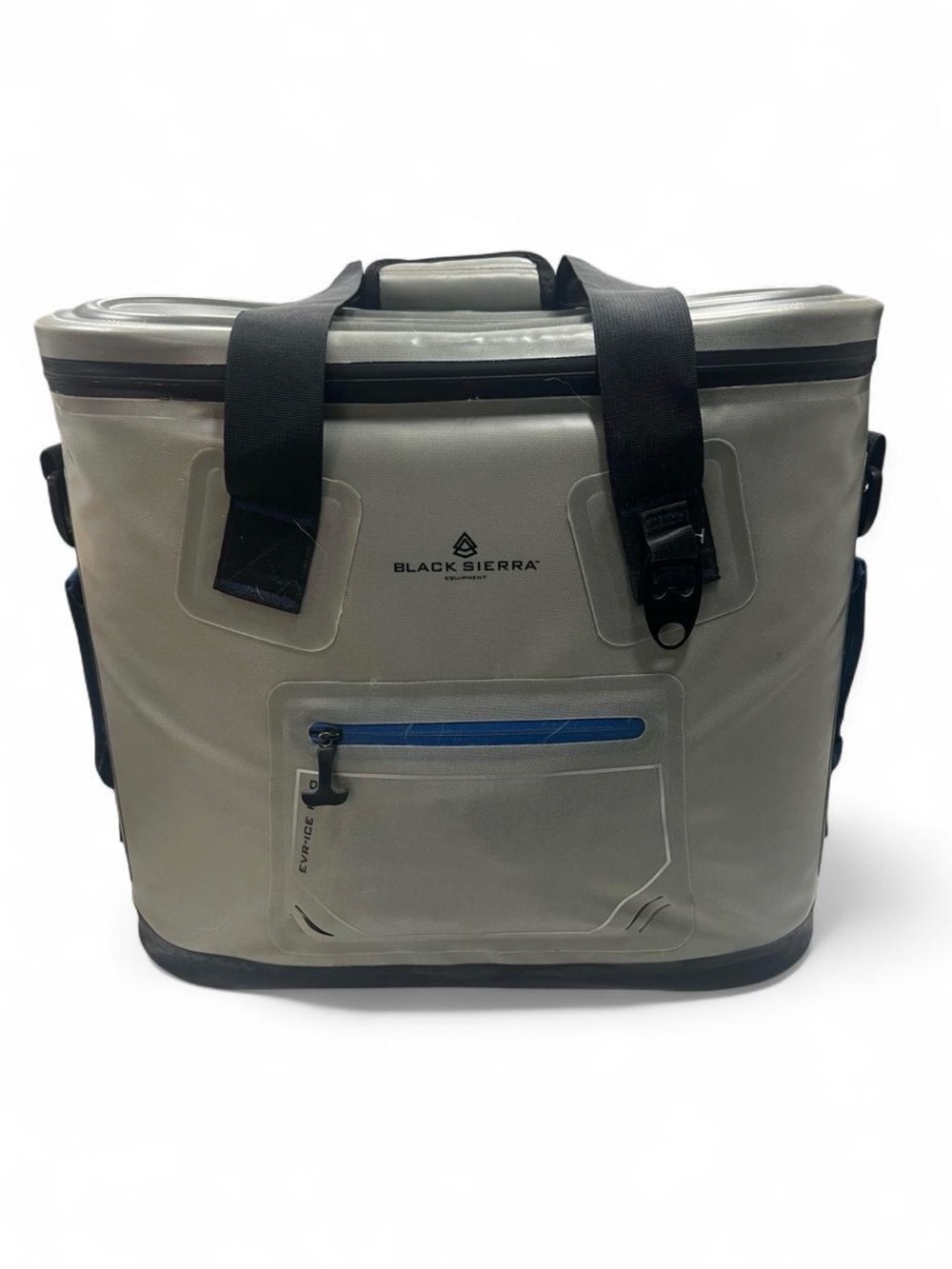 Black Sierra 40L Cooler in blue & gray